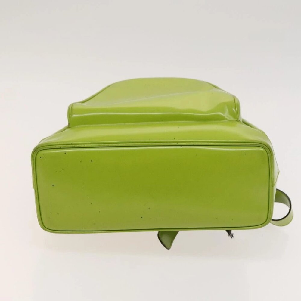 GUCCI Bamboo Body Bag Patent leather Green - Picture 5 of 16